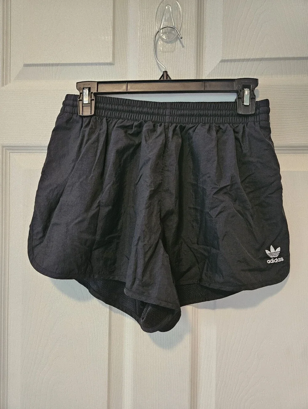 Adidas Black Women's Athletic Shorts with Trefoil Logo